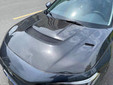 Honda Civic 11th Gen FE FL with EPR's aftermarket parts - Carbon Fiber EPA V Type Hood (Fits hatchback & Sedan)